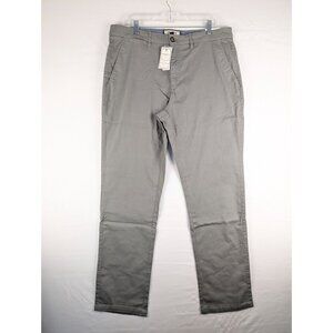 Flag & Anthem Pants Mens 36x34 Grey Cotton Chino
